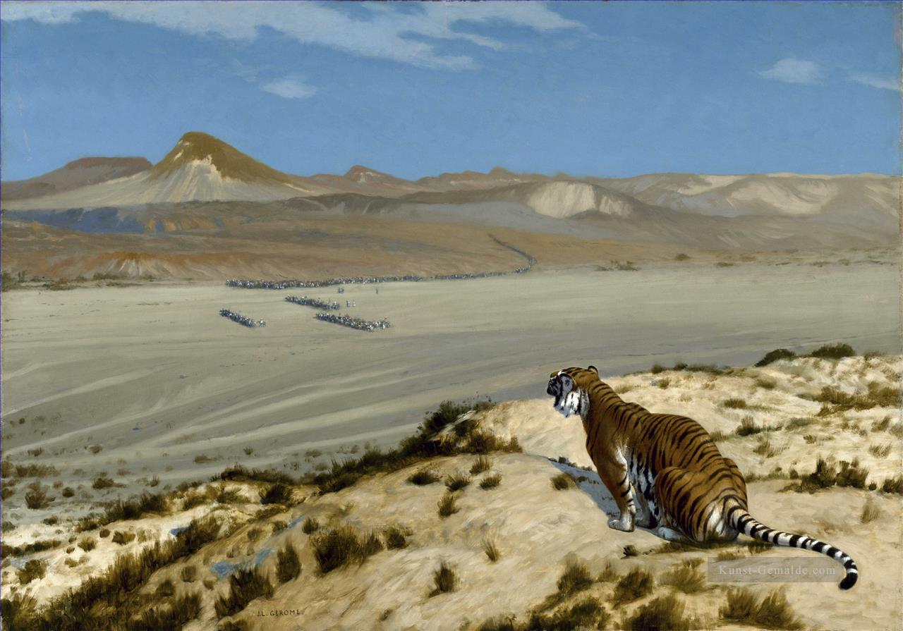 Tiger auf der Watch2 griechisch Araber Orientalismus Jean Leon Gerome Ölgemälde